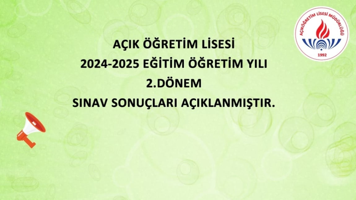 ÖNEMLİ DUYURU!